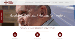 Desktop Screenshot of catholicinvestments.com